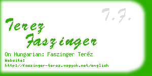 terez faszinger business card